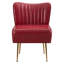 Chaise d'appoint d'appoint avec pieds dorés-1615941531