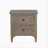 2-Drawer Nightstand With Round Bronze Pull Knobs