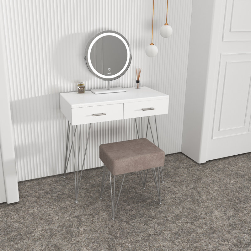 Alcea Dressing Table with Mirror