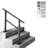 VEVOR Outdoor Hand Rails For Steps, 3Ft 3 Steps Carbon Steel Railing