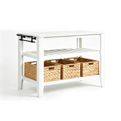 50"Modern Multi‑Function Storage Console With Marble Top