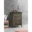 Table de chevet transitionnelle grise sophistiquée-829133737
