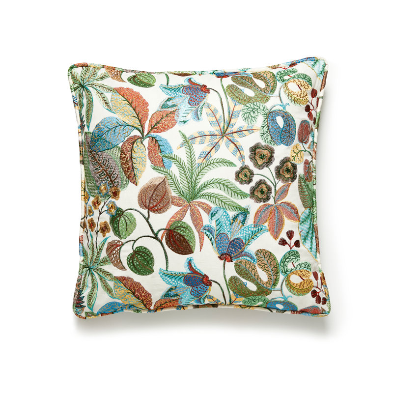 Linen Square Pillow Cover & Insert, Potting Soil