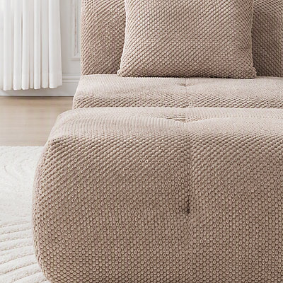 Ensemble de chaises d'appoint modulaires sans accoudoirs avec repose-pieds Cloud