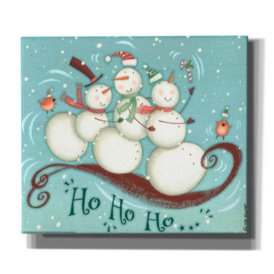 «Snowmen Trio 2 Nb» par Viv Eisner, art mural sur toile