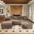 Brown Plush Corduroy Fabric