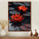Romantique rouge Monocrhome Lotus Pond I - art mural Lotus