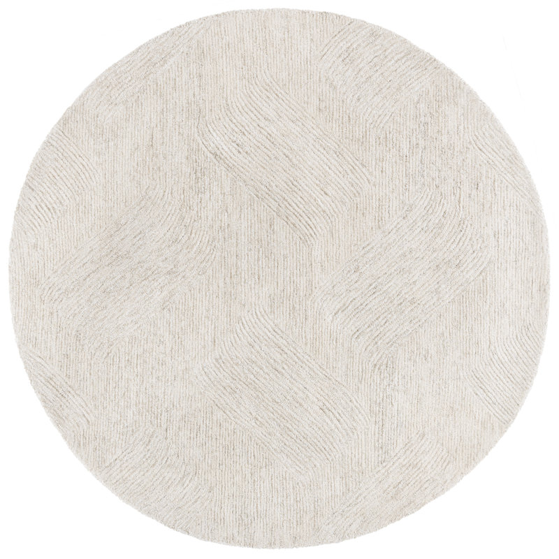 Tapis Treona 102 en sauge clair, Rond 6 pi