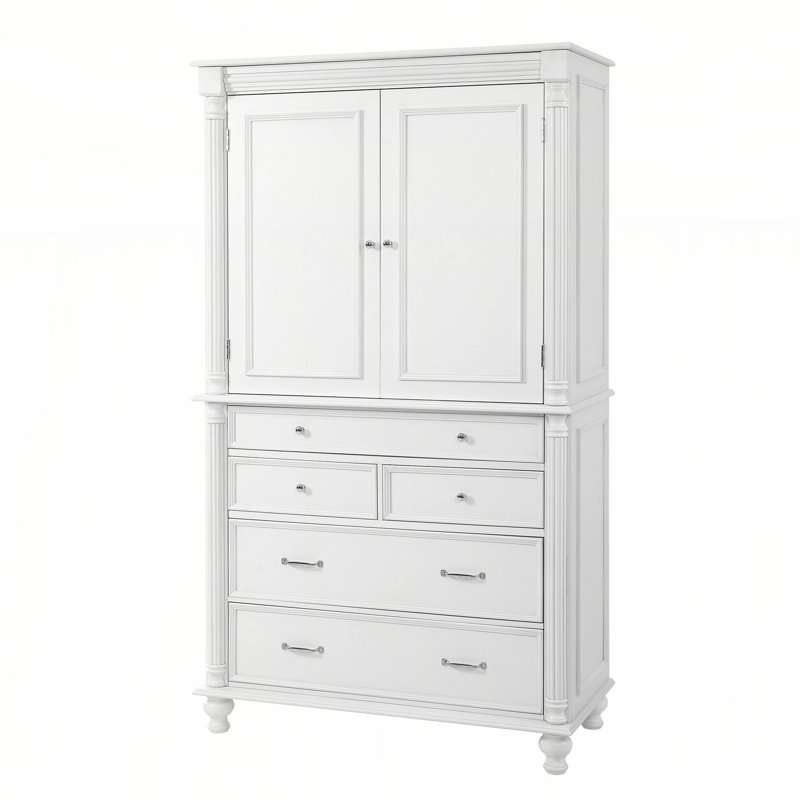 Grand garde-manger autoportant, armoire de rangement avec 6 tablettes de porte, 2 tablettes réglables et 5 tiroirs, Blanc