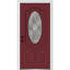 Petite porte d'entrée ovale de luxe à 2 panneaux en fibre de verre Grace sur les deux côtés avec cadre 4-9 / 16 po-2006450924-2006450915