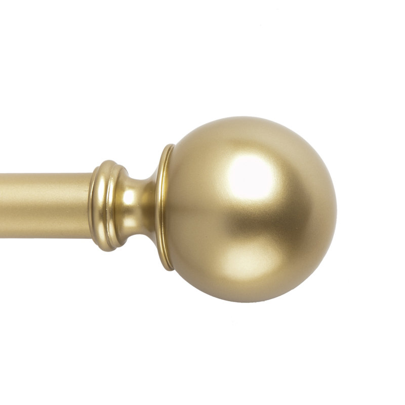 Ethan Adjustable Single Curtain Rod, 72" - 144"