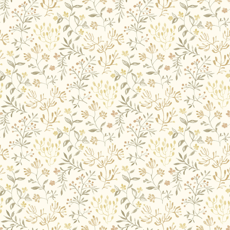 Sirène pré-roulée double rouleau floral, Jaune