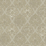 Lustre Metallic 3D Embossed Modern Damask Wallpaper Roll