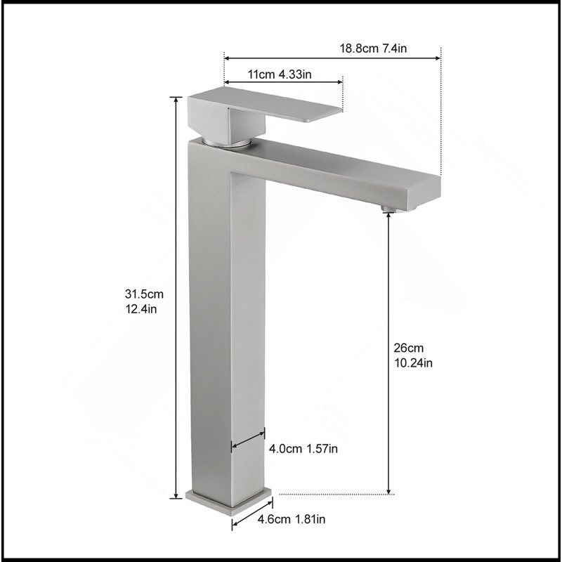 Robinet de salle de bain nickel brossé avec bonde escamotable, robinet brossé pour lavabo de salle de bain, robinet de salle de bain monotrou moderne