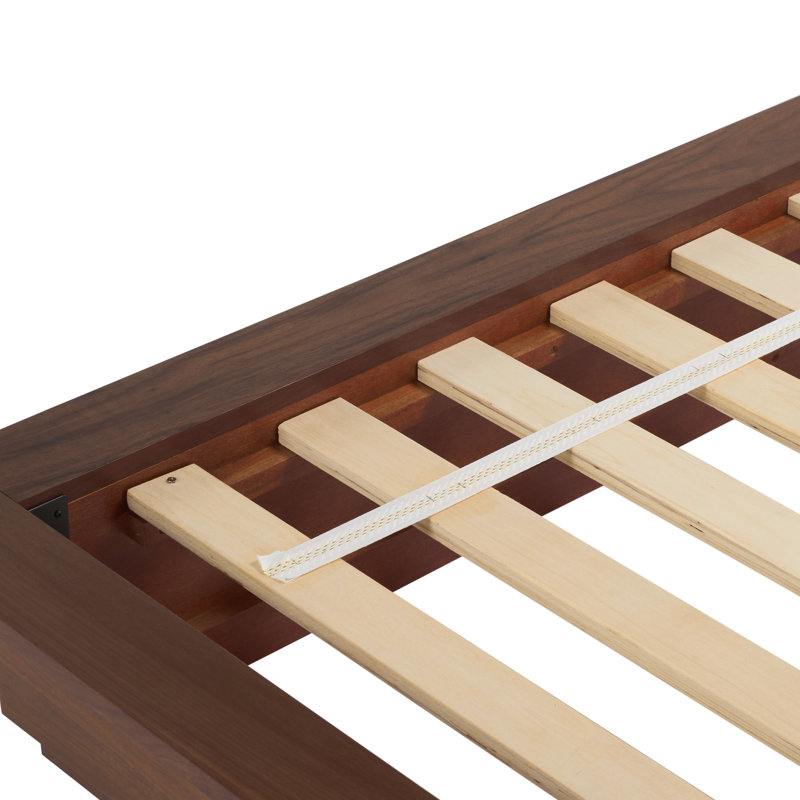 Celesia Wood Bed Frame, Queen, Walnut