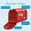 Boulder Post Mount Mailbox Red-45393463