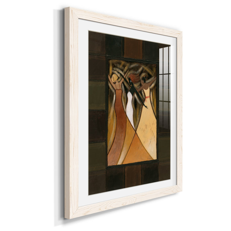 Divine Grace II - peinture encadrée, Papier encadré blanc, H 31,5 po x l 23,5 po x P 1,5 po