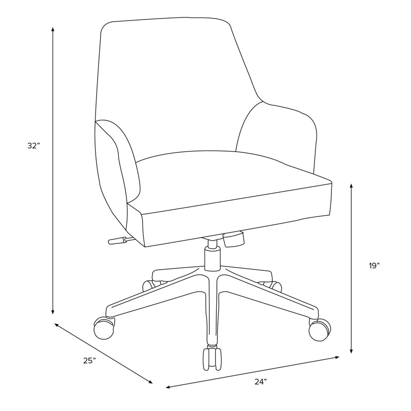 Wiese Task Chair, Classic Talc Linen, Polyester