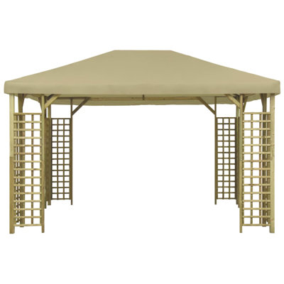 Ameliore 4m x 1.5m Solid Wood Patio Gazebo