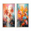 «Orange Pink Palm Trees Abstract», 2 pièces-2050708324-2050708325