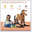 Chaise de cheval à bascule en métal Qaba Kids avec sons réalistes et conception durable