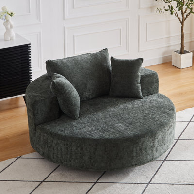 Fauteuil pivotant 55 po Chenille