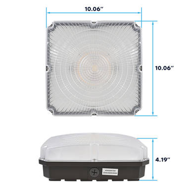 40W LED Canopy Light, Cool White - Dimmable
