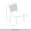 Chaise de salle à manger à dossier plein Taire