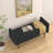 Teddy Fabric Storage Bench with Wood Legs-609677784