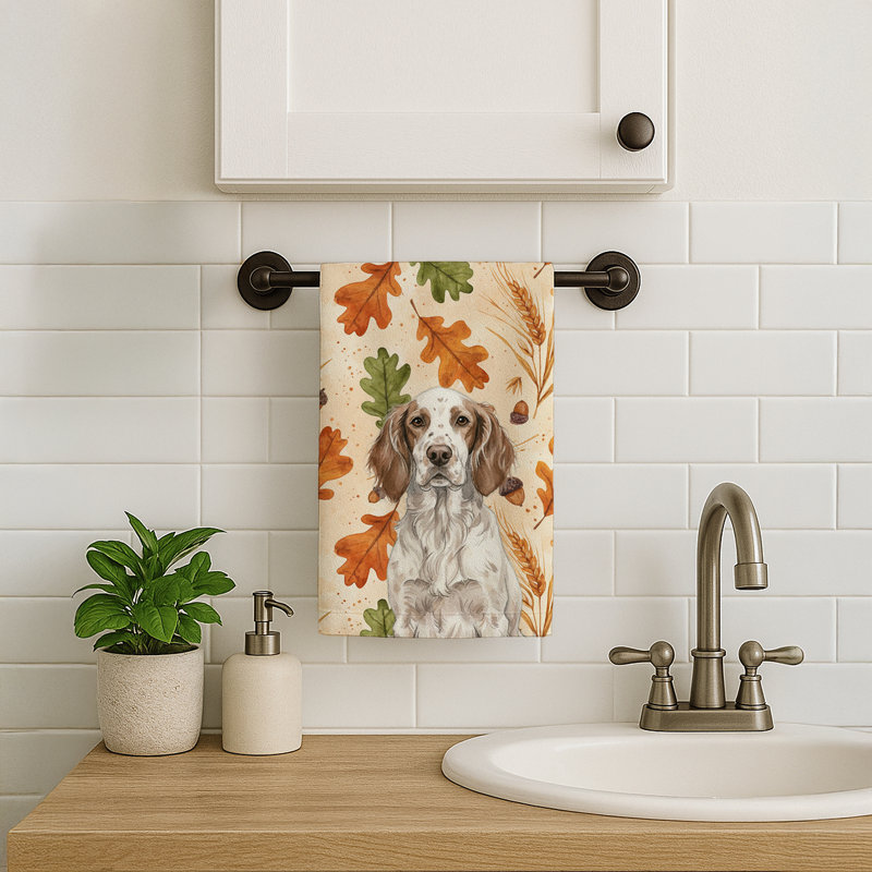 Serviette de cuisine tricolore Sheltie, Liver Belton English Setter