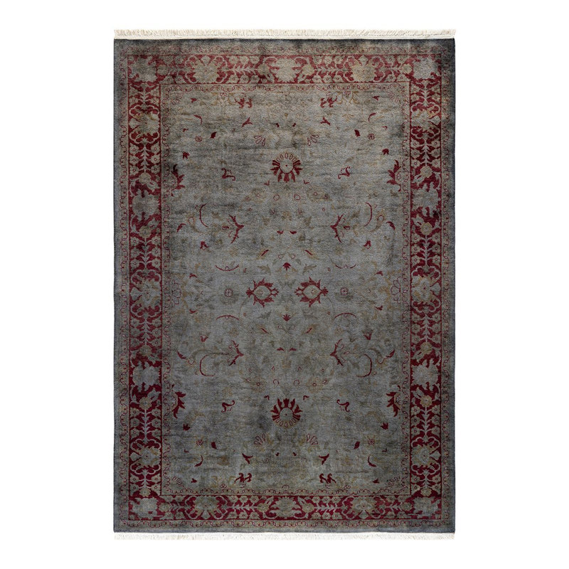 Fine Vibrance One-of-a-Kind 4' 2" x 6' 0" Hand Knotted Area Rug