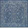 Leonora Bohemian Textured Weave Floral Navy/Gray Indoor/Outdoor Rug