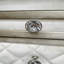 Table de chevet beige en velours