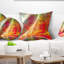 Mystic Red Fractal - coussin imprimé abstrait-30628643-30628639