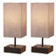 Ensemble de 2 lampes de table en métal Niav avec USB Niav