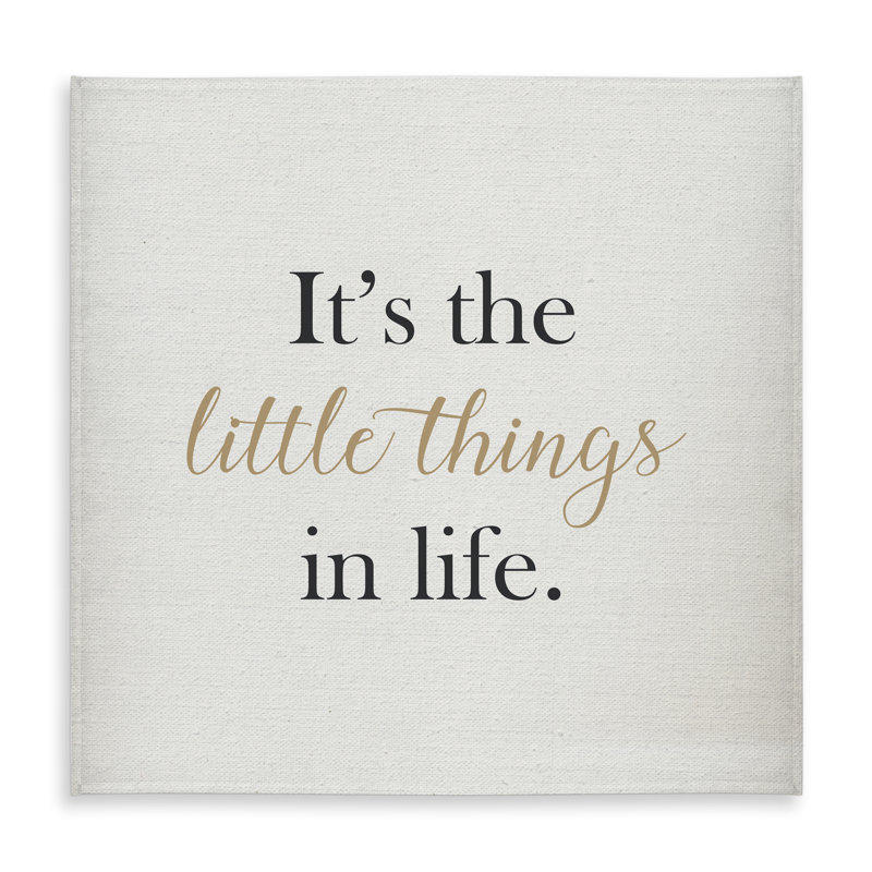 It's the Little Things in Life Tablecloth | Motivational Decor