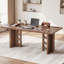 Bureau de direction 63 po, grand bureau d'ordinateur avec prise de courant-815030204