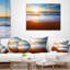 Blue Sea and Sky avec plage de sable - oreiller imprimé Sea & Shore-29601881-29601877