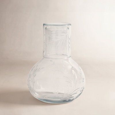Etched Glass Carafe