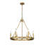 Lustre géométrique 6 lumières de style bougie Karolina-308292797