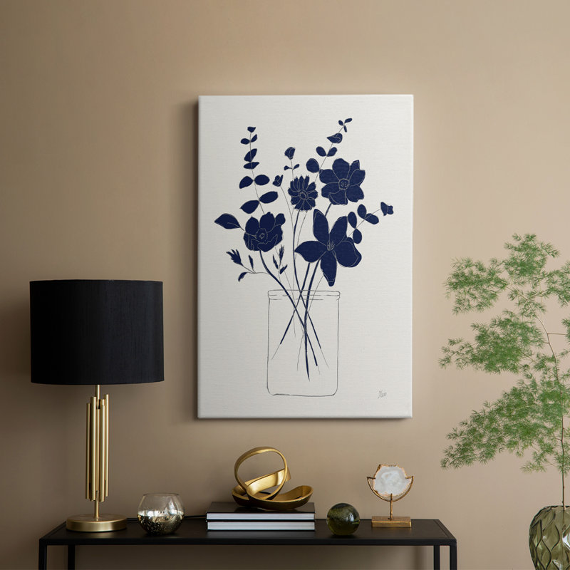 Indigo croquis I - galerie sur mesure, H 18 po x l 12 po