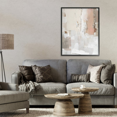«Blush & Neutrals», giclée abstraite, design par Riley B