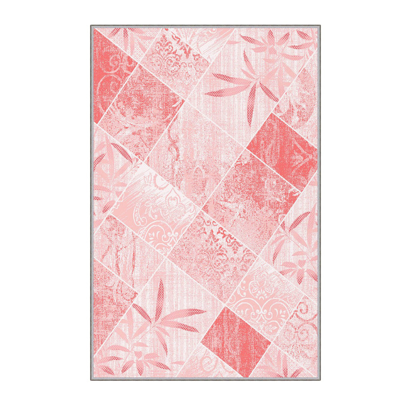 Stylish Hall Carpet 2.6 x 4.9 Feet, 100% Polyester with 8 mm Pile Height | Antibacterial, Non-Slip PVC Felt Dot Underside | Machine Washable, 3D Digital Printing | Perfect for Home Entryways & Living Spaces