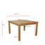 Barracuda Outdoor Square Teak Dining Table