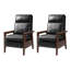 Fauteuil inclinable moderne en cuir véritable Gerald-131238785