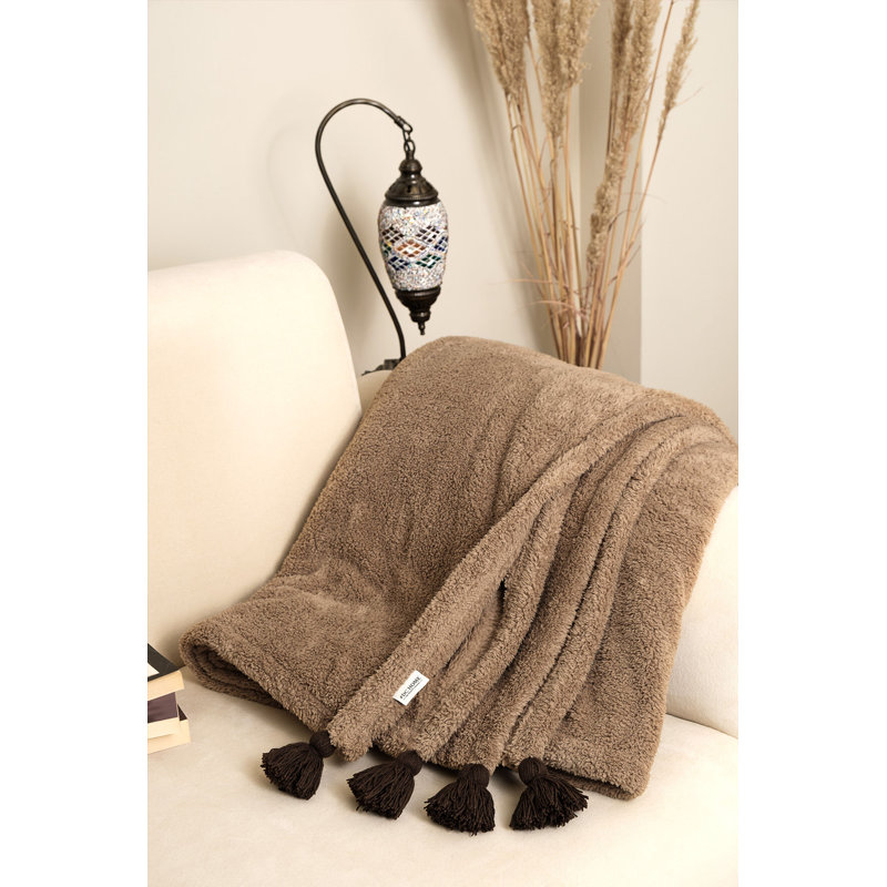 Super Soft Double Blanket, Camel Color, 78.7 x 86.6 inches | 100% Polyester, 318 g/m² | Machine Washable at 86-104°F | Cozy and Comfortable for Year-Round Use, Perfect for Home or Travel