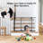 29.5-48.4" Walk-Thru Safety Gate with Adjustable Cat Door-94230774