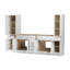 Ensemble de meuble-lavabo double 102 po avec armoire en lin Disar-111720728