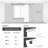 Blackout Grommet Silver Pattern Printed Curtains, Silver Tree Branch, 84L-1715538563-1715538562