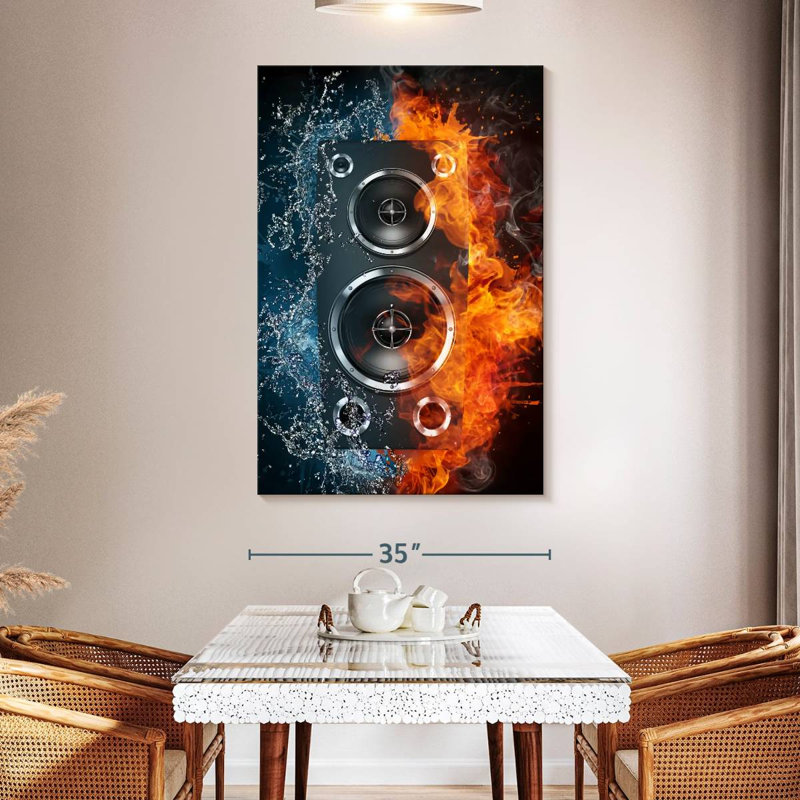 Haut-parleur Abarca Fire and Water, H 51 po x l 34 po
